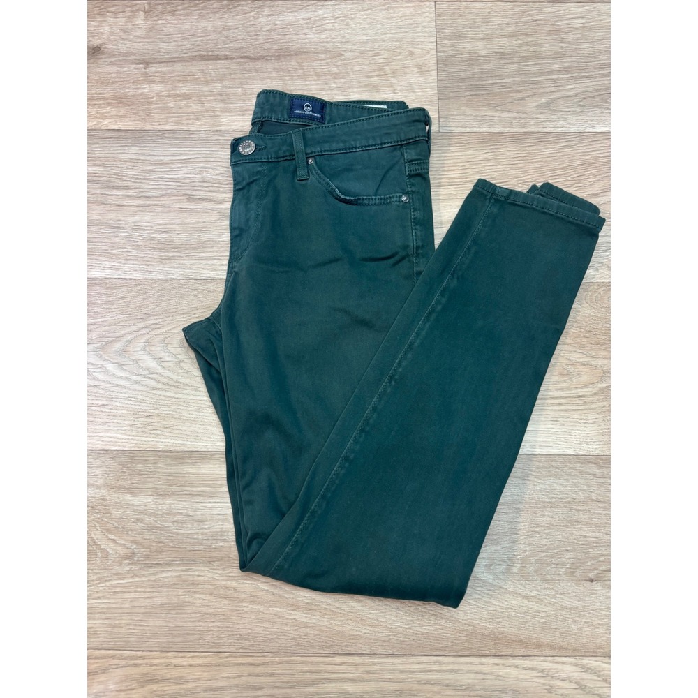 AG Adriano Goldschmied The Stevie Ankle Slim Straight Green Pants 27R LSN1377